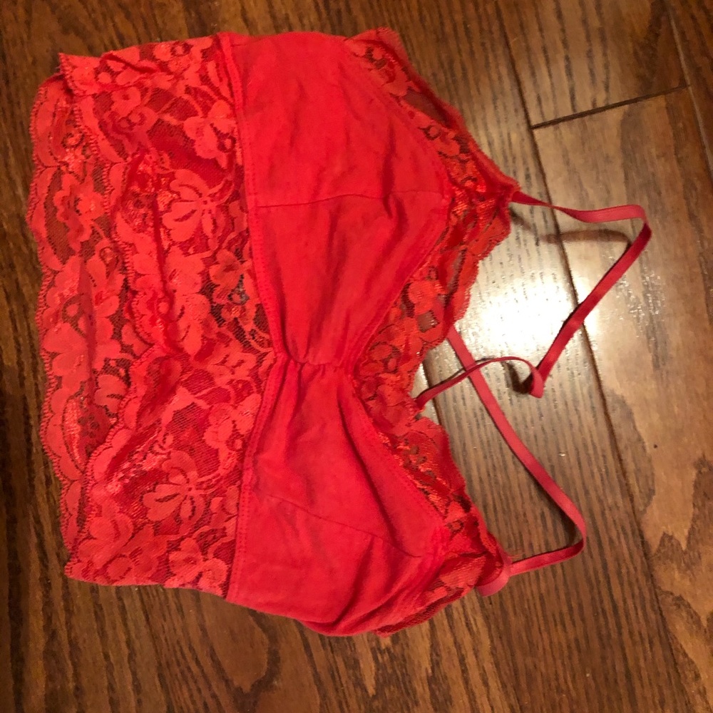 Orange/red bralette